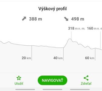 mapka - nadmorská výška a profil trasy mapka - nadmorská výška a profil trasy